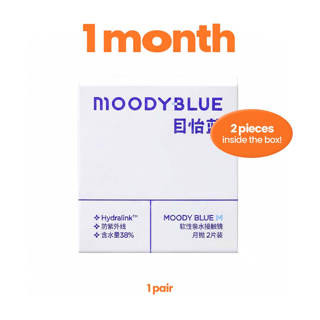 Moody Clear Lenses (1 Month - 2 pcs)