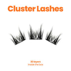 Easy Apply Glueless Cluster Eyelashes, 8 pairs